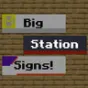 Minecraft Mod : Big Station Signs